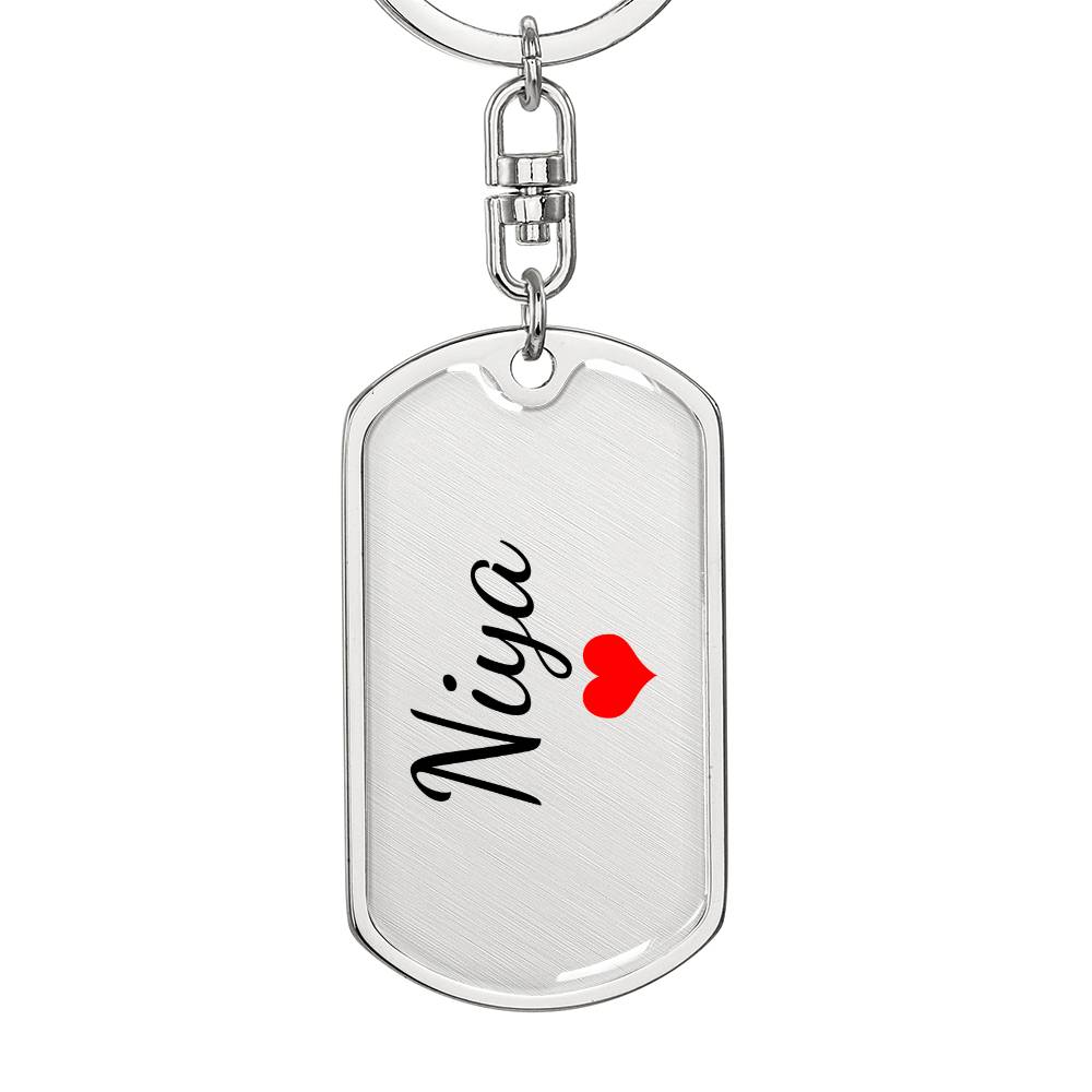 Niya Keychain – Custom Name Keychain for Women