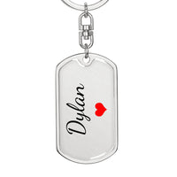 Load image into Gallery viewer, Dylan Keychain – Custom Name Keychain for Women
