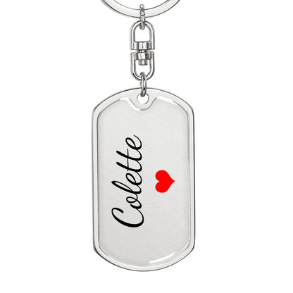 Colette Keychain – Name Keychain for Women
