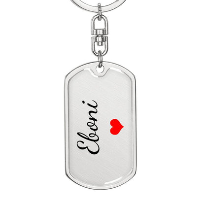 Eboni Keychain – Custom Name Keychain for Women