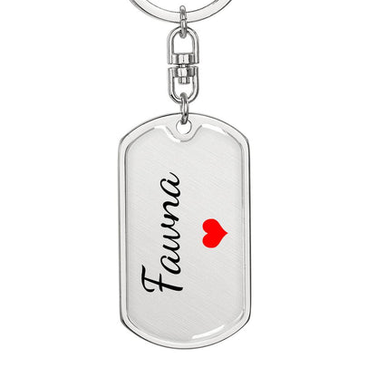 Fawna Keychain – Custom Name Keychain for Women