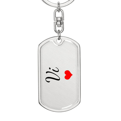 Vi Keychain – Custom Name Keychain for Women