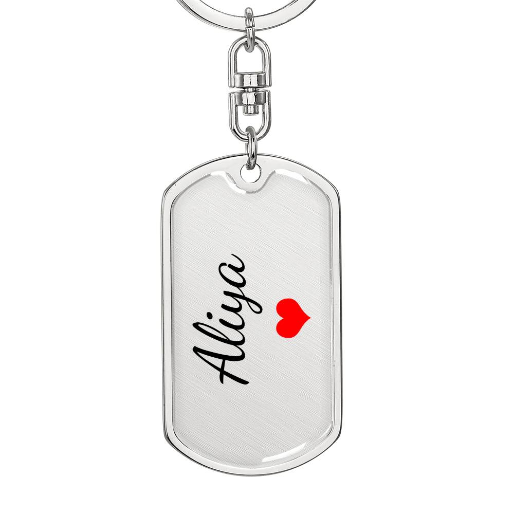 Aliya Keychain – Custom Name Keychain for Women