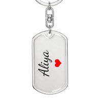 Load image into Gallery viewer, Aliya Keychain – Custom Name Keychain for Women
