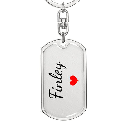 Finley Keychain – Custom Name Keychain for Women