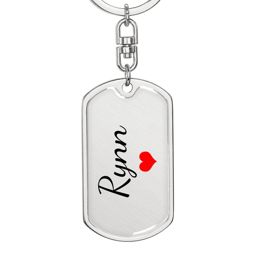 Rynn Keychain – Custom Name Keychain for Women