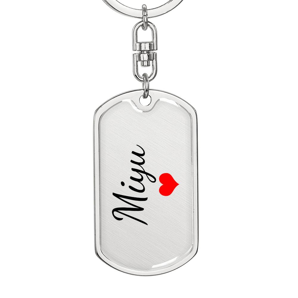Miyu Keychain – Custom Name Keychain for Women