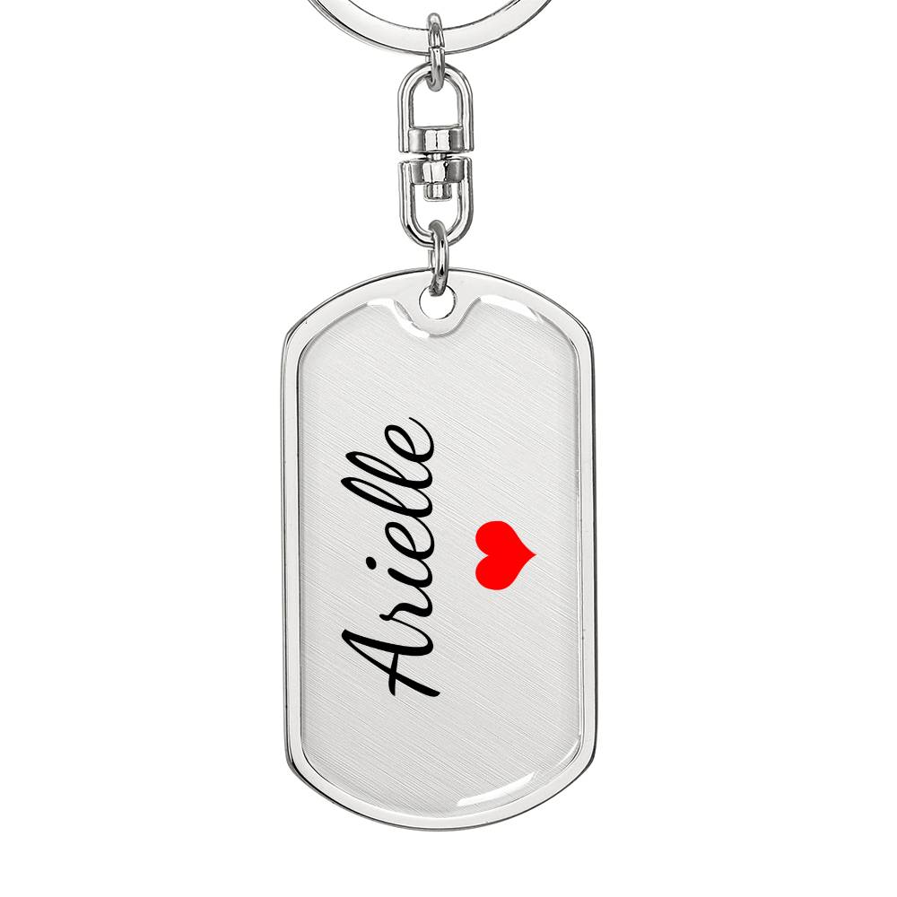 Arielle Keychain – Name Keychain for Women