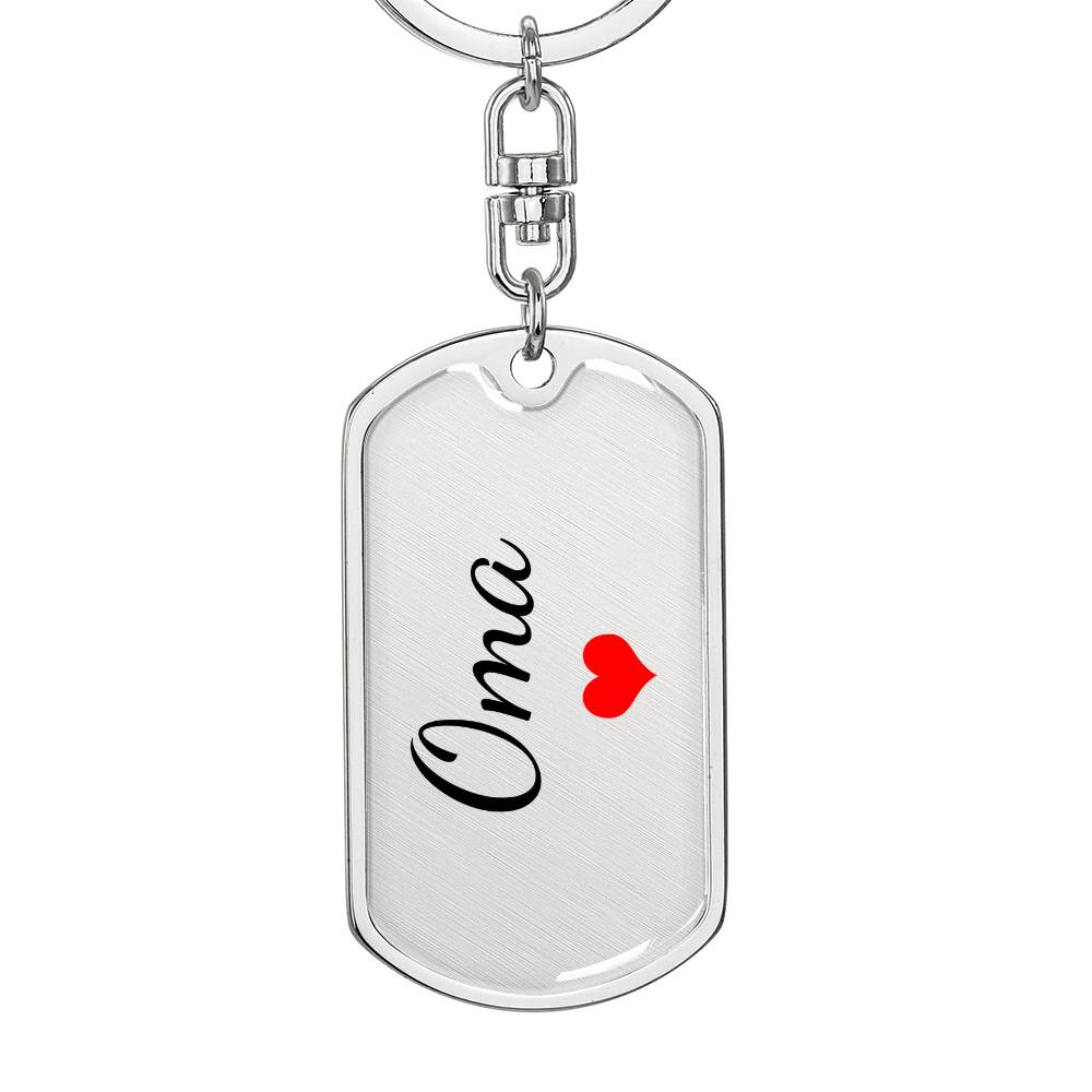 Oma Keychain – Custom Name Keychain for Women