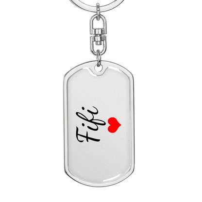 Fifi Keychain – Custom Name Keychain for Women