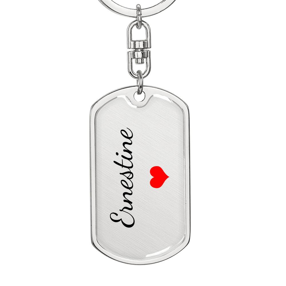 Ernestine Keychain – Name Keychain Gift