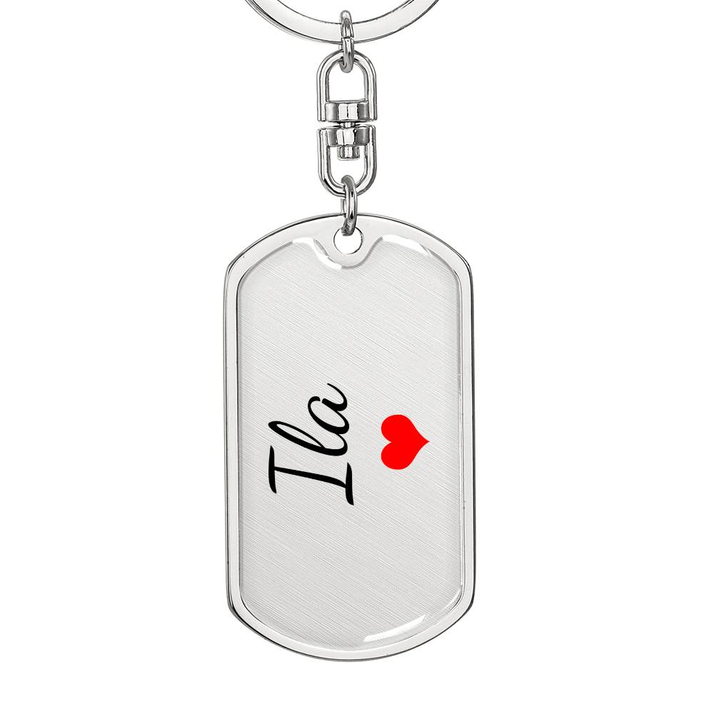 Ila Keychain – Custom Name Keychain for Women