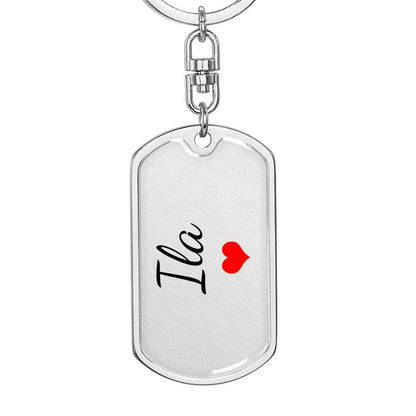 Ila Keychain – Custom Name Keychain for Women