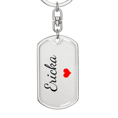 Ericka Keychain – Custom Name Keychain for Women
