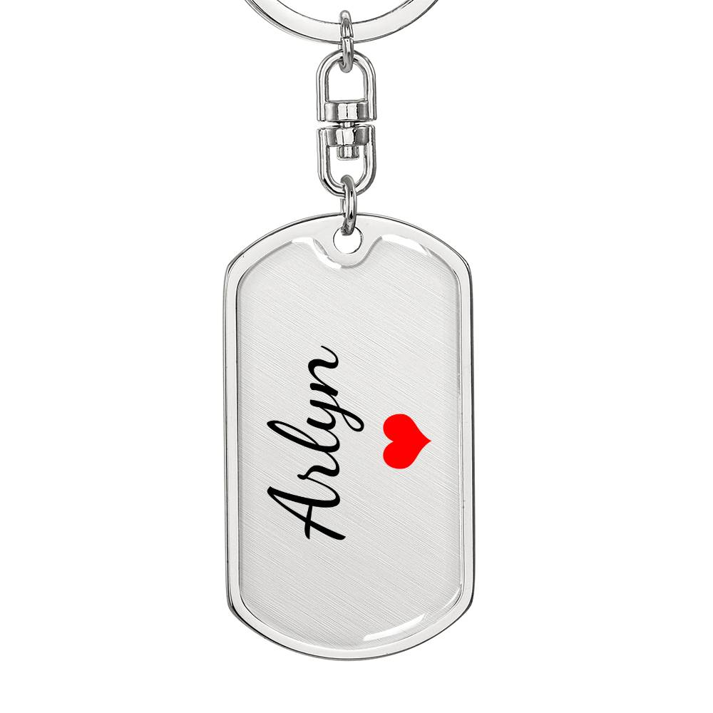 Arlyn Keychain – Custom Name Keychain for Women