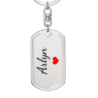 Load image into Gallery viewer, Arlyn Keychain – Custom Name Keychain for Women
