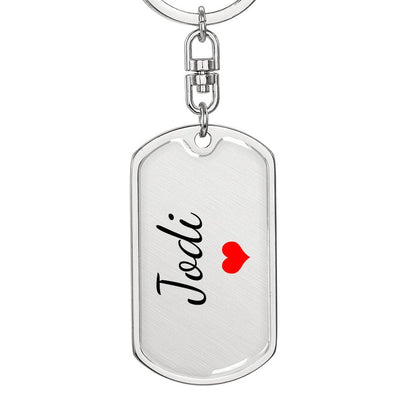 Jodi Keychain – Custom Name Keychain for Women