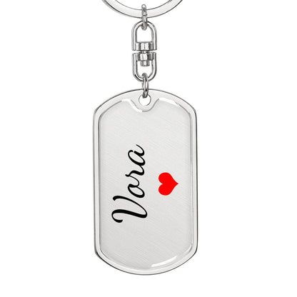 Vora Keychain – Custom Name Keychain for Women