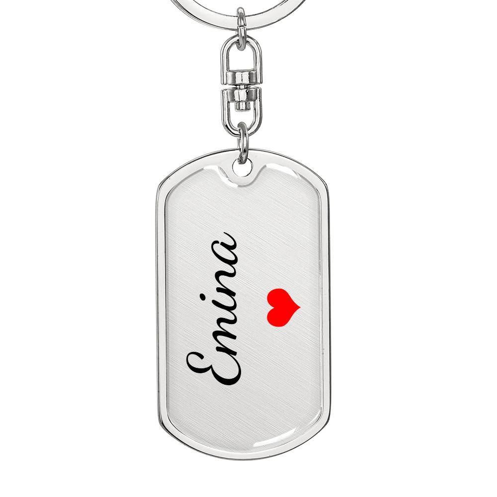 Emina Keychain – Custom Name Keychain for Women