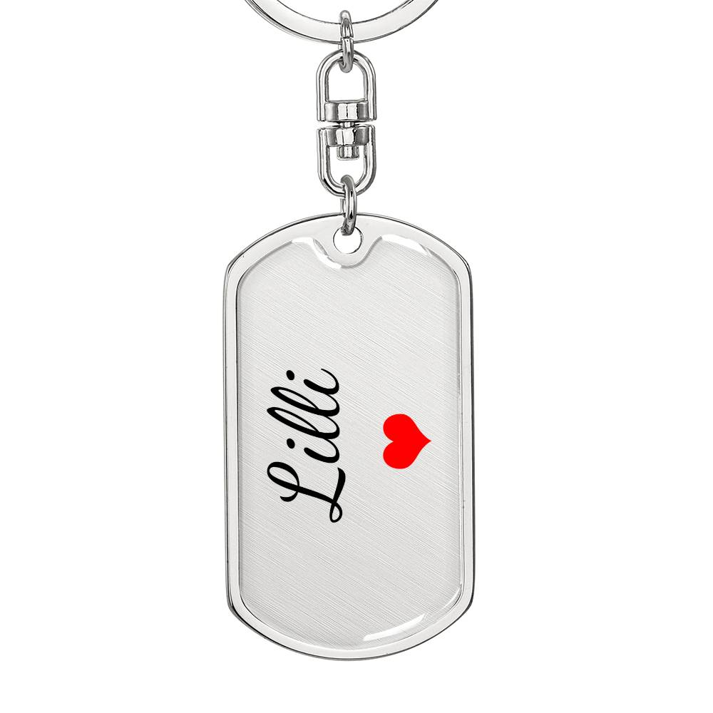 Lilli Keychain – Custom Name Keychain for Women