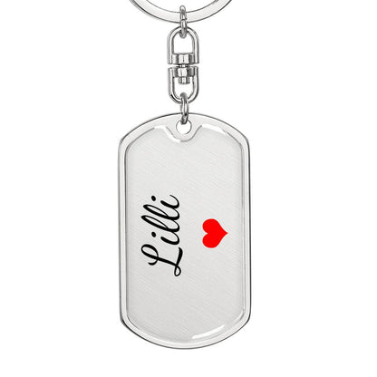Lilli Keychain – Custom Name Keychain for Women