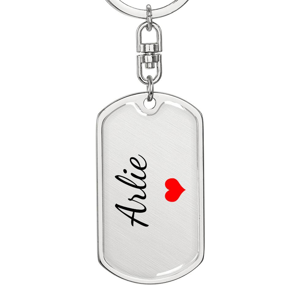 Arlie Keychain – Custom Name Keychain for Women