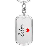 Load image into Gallery viewer, Ester Keychain – Custom Name Keychain for Women
