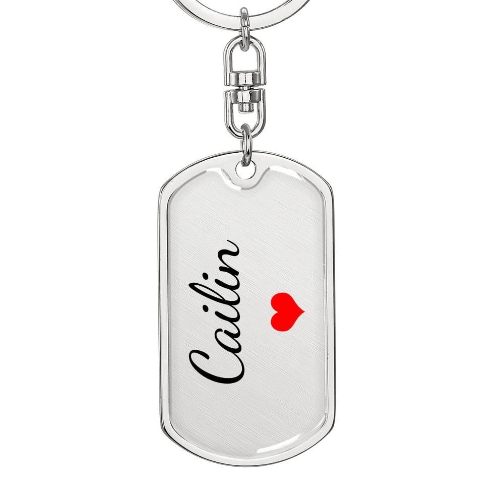 Cailin Keychain – Custom Name Keychain for Women