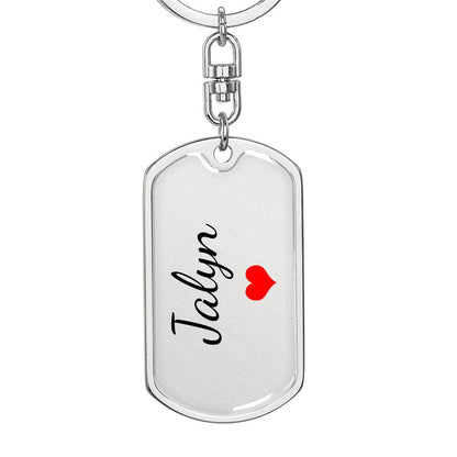 Jalyn Keychain – Custom Name Keychain for Women
