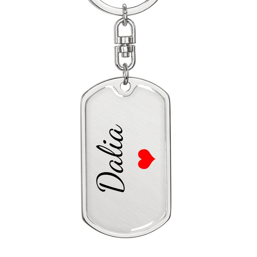 Dalia Keychain – Custom Name Keychain for Women