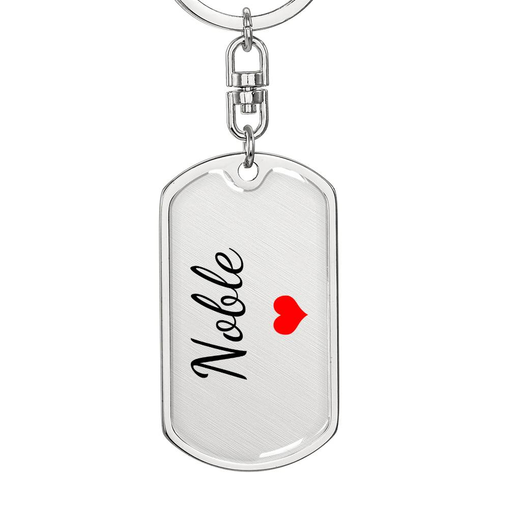 Noble Keychain – Custom Name Keychain for Women