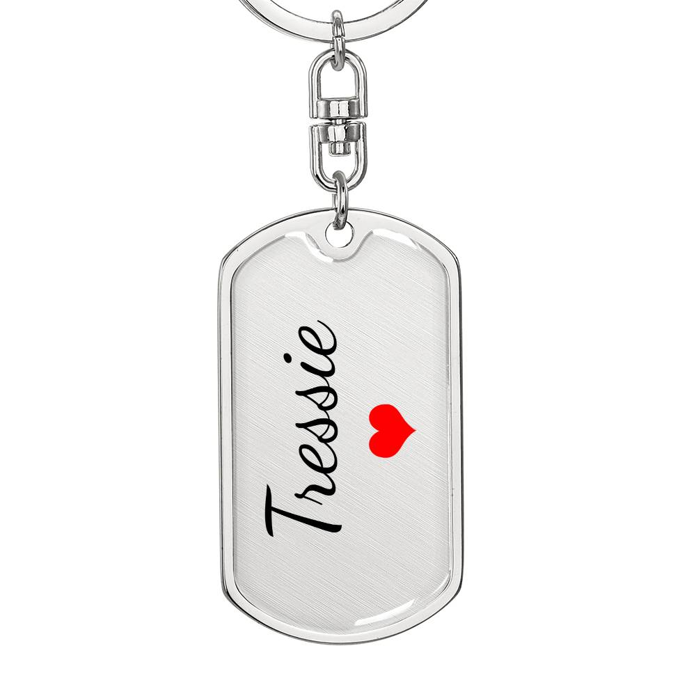 Tressie Keychain – Name Keychain for Women