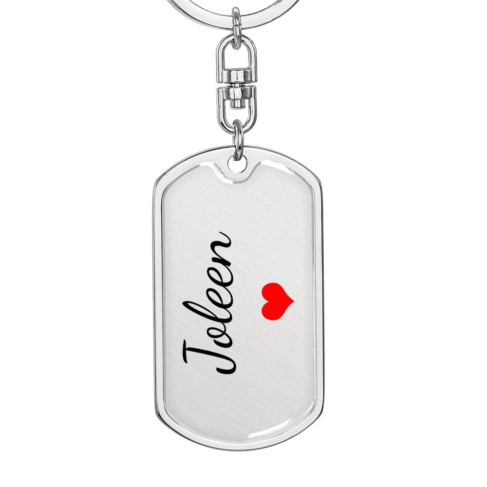 Joleen Keychain – Custom Name Keychain for Women