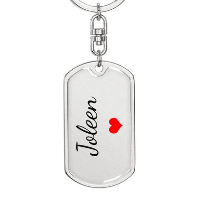 Joleen Keychain – Custom Name Keychain for Women