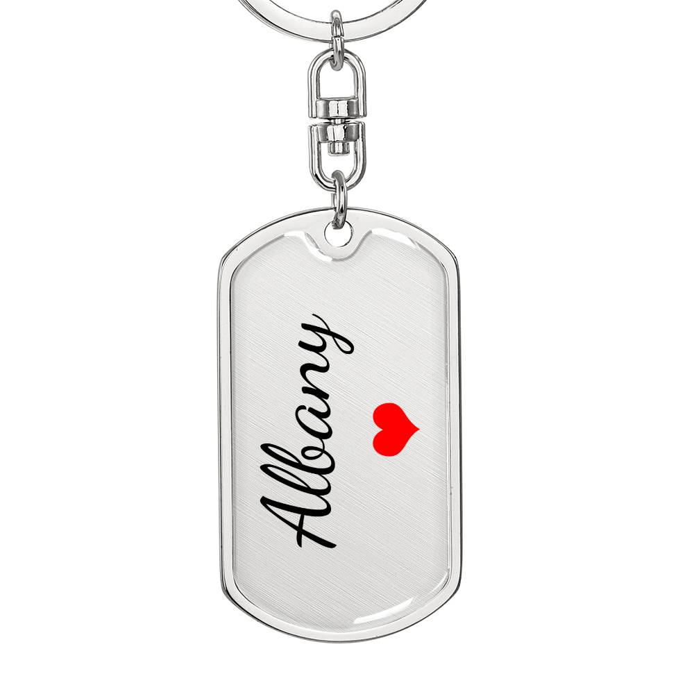 Albany Keychain – Custom Name Keychain for Women
