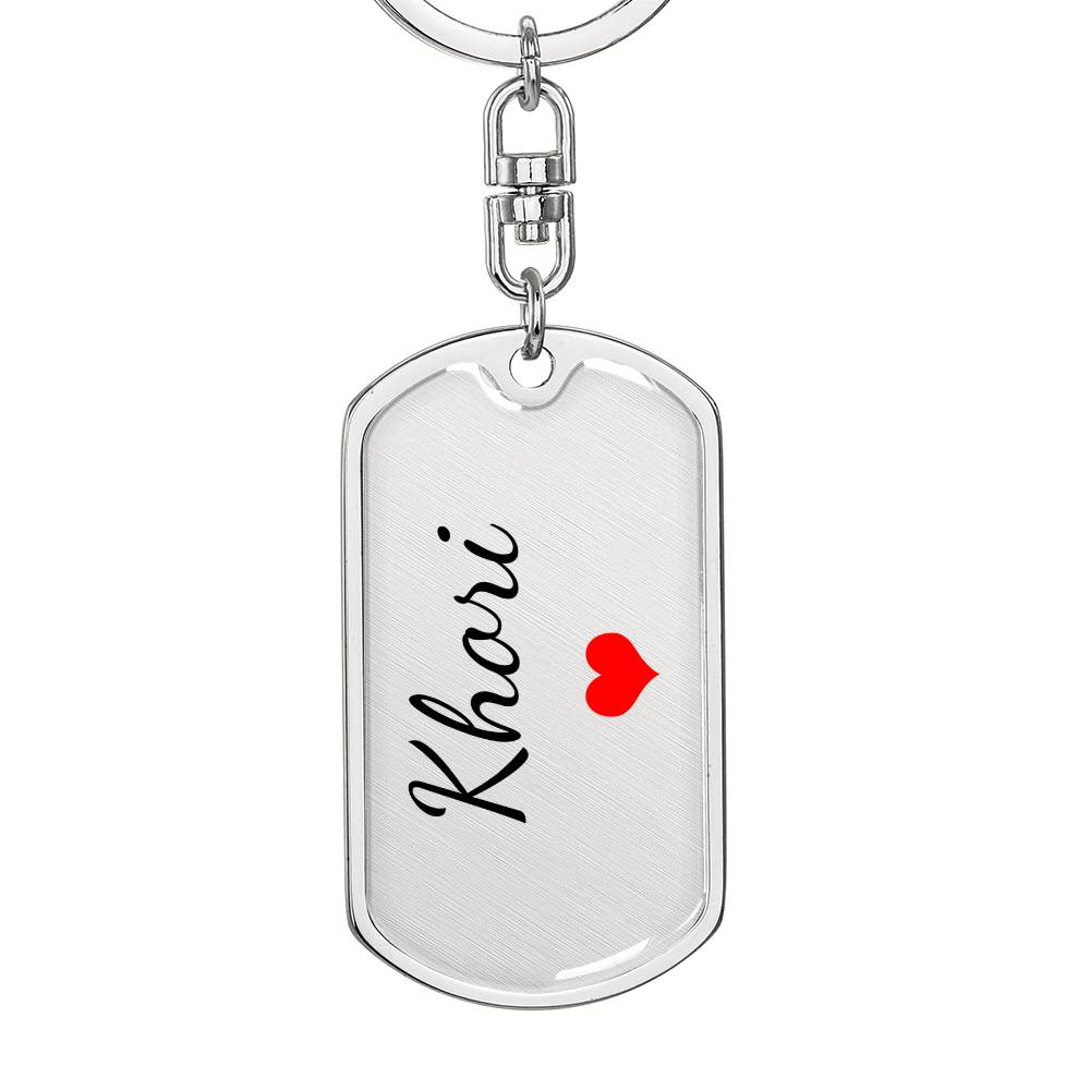 Khori Keychain – Custom Name Keychain for Women