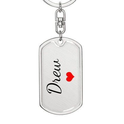 Drew Keychain – Custom Name Keychain for Women