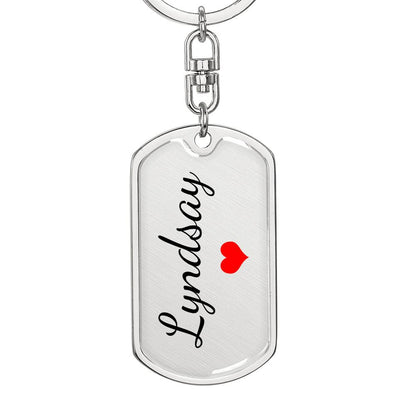 Lyndsay Keychain – Name Keychain for Women