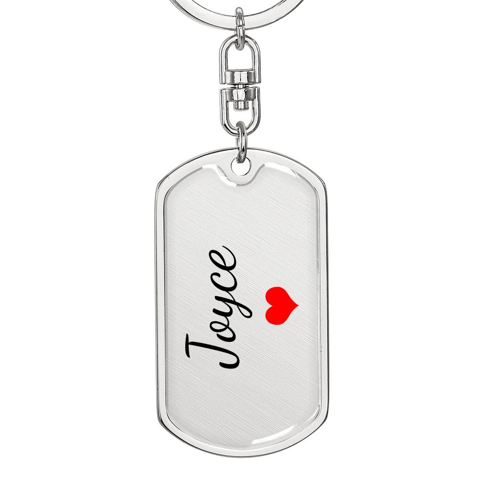 Joyce Keychain – Custom Name Keychain for Women