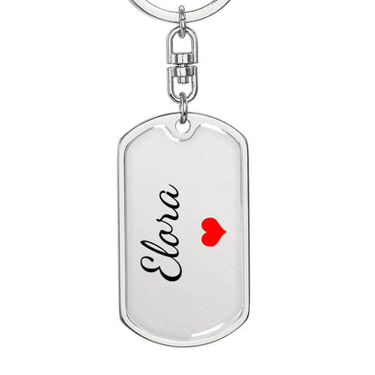 Elora Keychain – Custom Name Keychain for Women