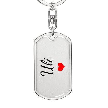 Uli Keychain – Custom Name Keychain for Women