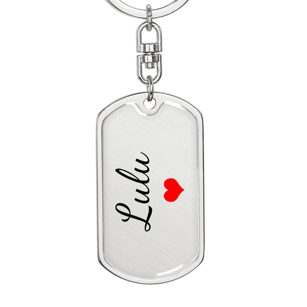 Lulu Keychain – Custom Name Keychain for Women