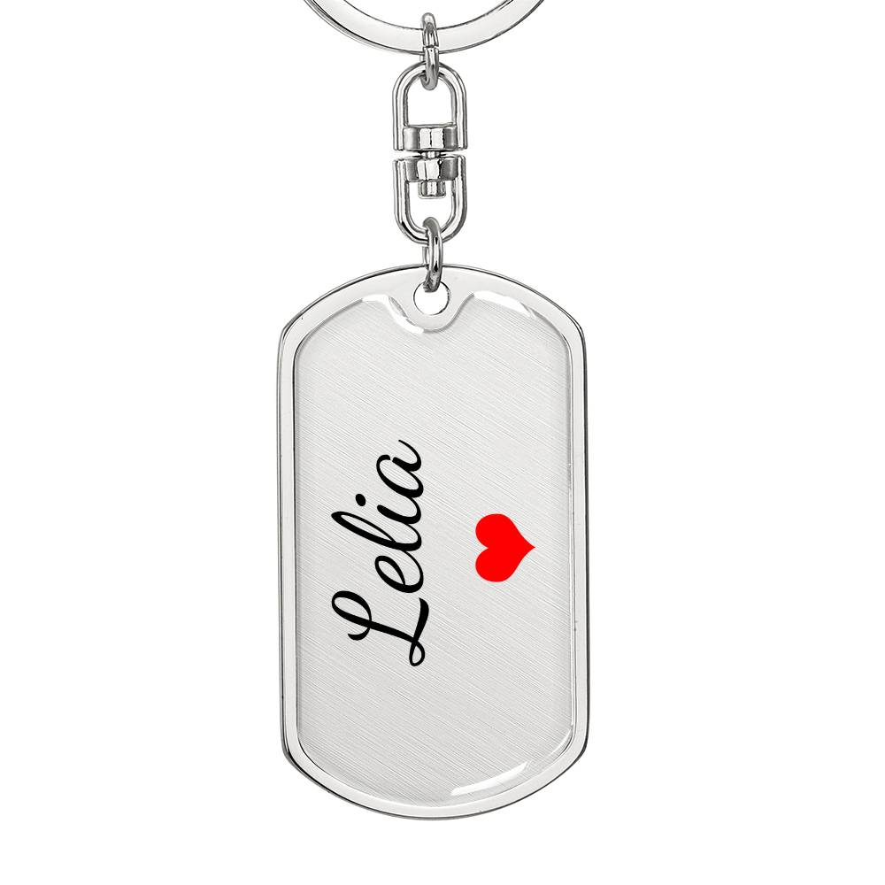 Lelia Keychain – Custom Name Keychain for Women