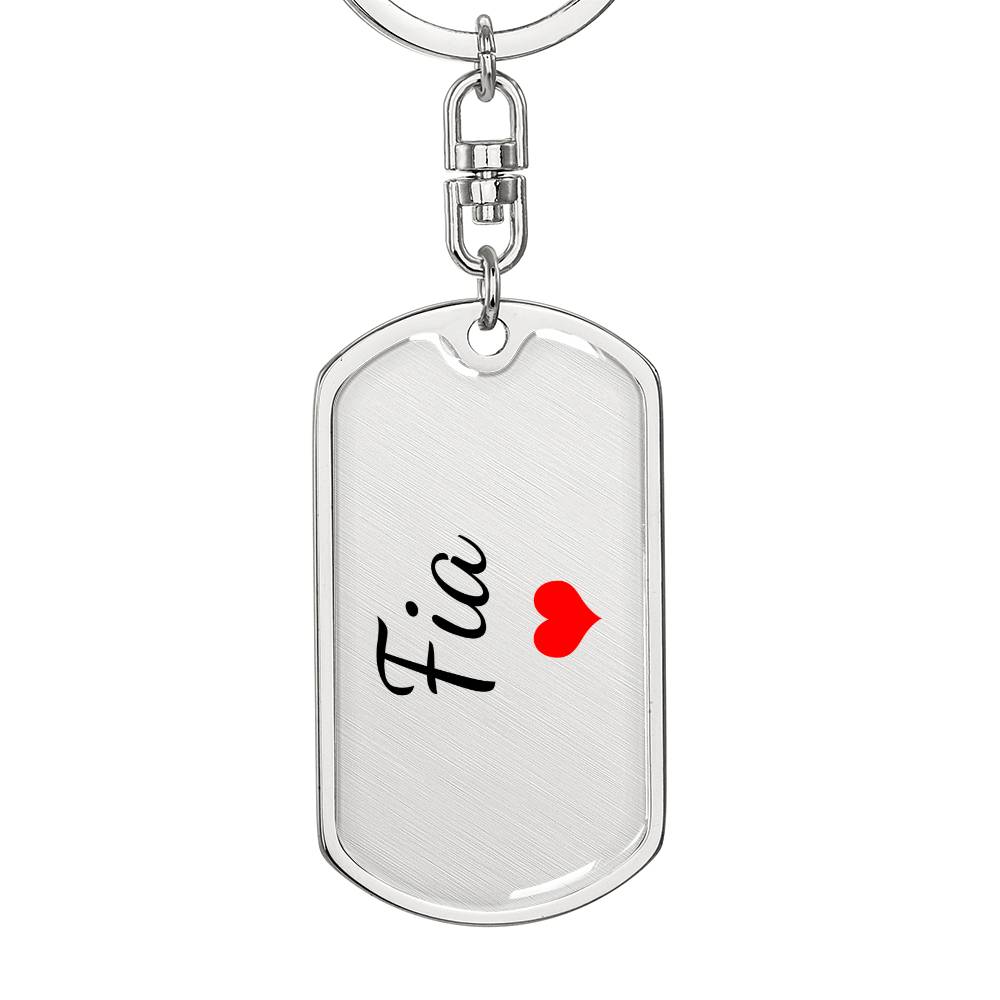Fia Keychain – Custom Name Keychain for Women