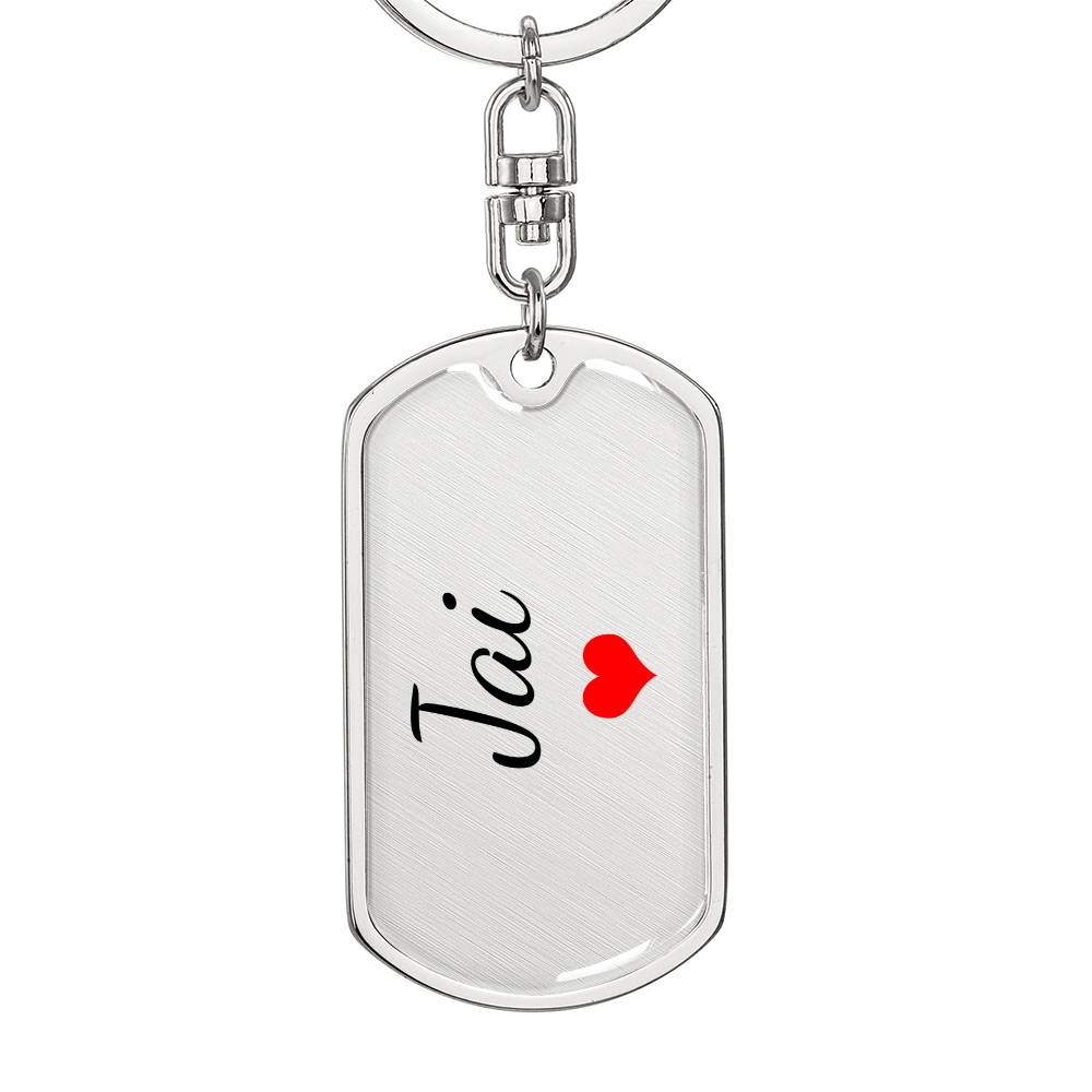 Jai Keychain – Custom Name Keychain for Women