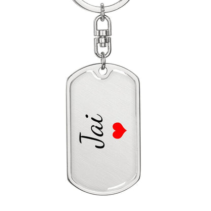 Jai Keychain – Custom Name Keychain for Women