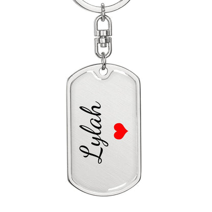 Lylah Keychain – Custom Name Keychain for Women
