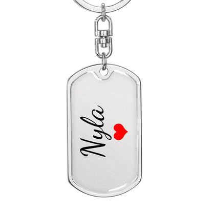 Nyla Keychain – Custom Name Keychain for Women