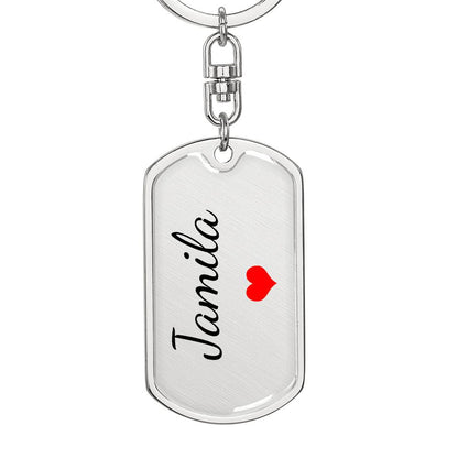 Jamila Keychain – Custom Name Keychain for Women