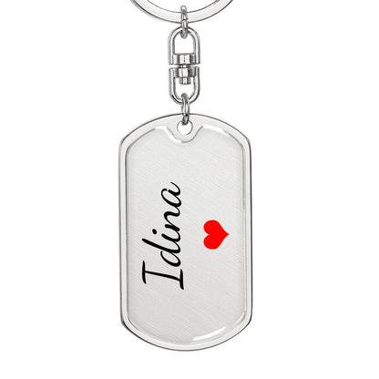 Idina Keychain – Custom Name Keychain for Women